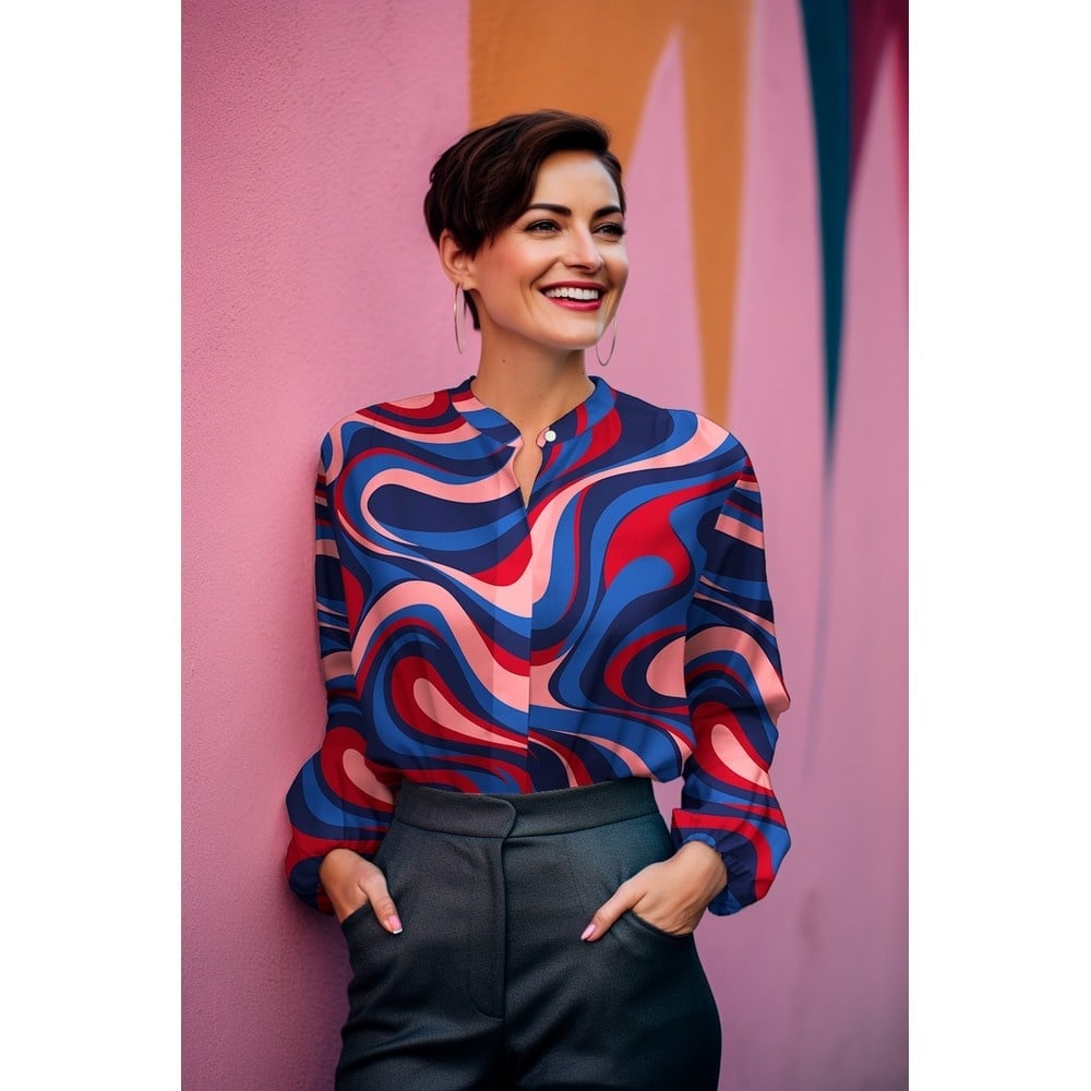 Katoen Satijn Stof Abstract - Bordeaux