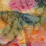 Unique Crafted Batik Viscose Stof - Donker Smaragd