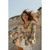 Unique Crafted Batik Viscose Stof - Donker Smaragd