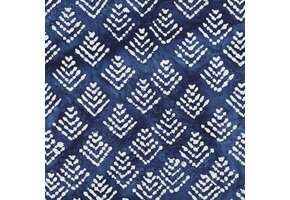 Unique Crafted Batik Katoen Stof - Indigo