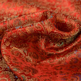 Brokaat Jacquard Stof Barok Bloemen Rood – Chic & Elegant