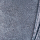 Tie Dye Coated Denim Stof - Blauw