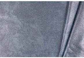 Tie Dye Coated Denim Stof - Blauw