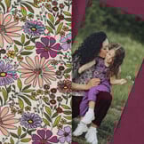 Katoenen Jersey Stof - Wilde Bloemen - Off-White