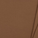 Rib Jersey Stof Licht Bruin