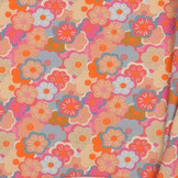 Jersey Katoen Digitale Print - Abstracte Bloem Kleurrijk