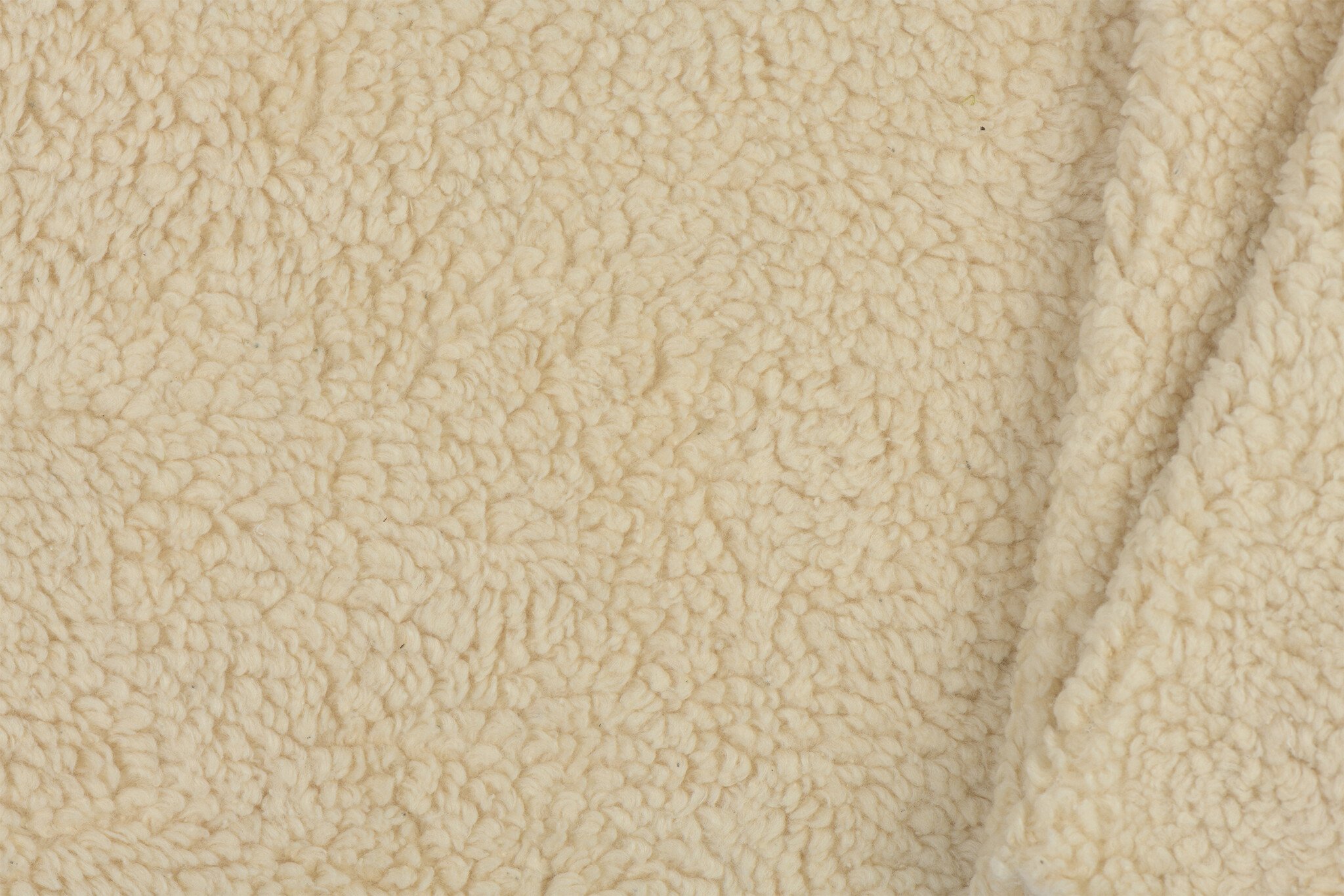 Katoen Teddy Stof Beige – Zacht, Donzig & Natuurlijk