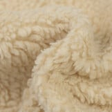Katoen Teddy Stof Beige – Zacht, Donzig & Natuurlijk