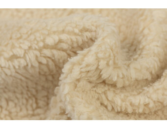Katoen Teddy Stof Beige
