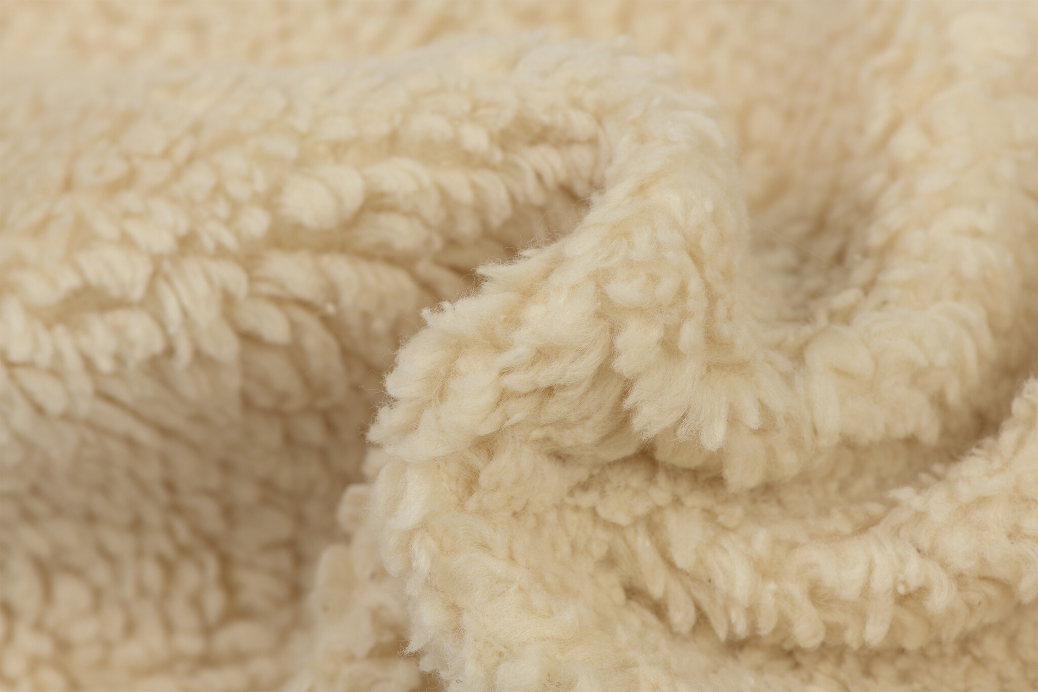 Katoen Teddy Stof Beige – Zacht, Donzig & Natuurlijk