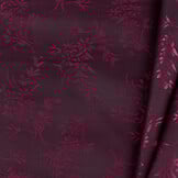 Jacquard Voeringstof Bloemen - Fuchsia