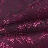 Jacquard Voeringstof Bloemen - Fuchsia