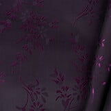 Jacquard Voeringstof Bloemen - Paars