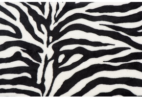 Wellness Fleece Stof Zebra