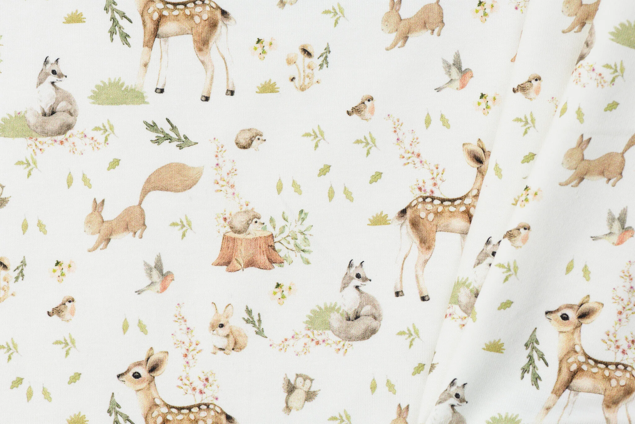Poplin Katoen Digitale Print - Boswezens