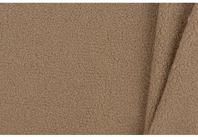 Teddy Fleece Doubleface Stof - Sand
