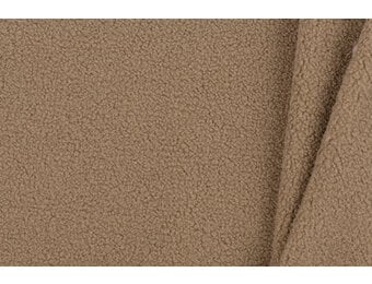 Teddy Fleece Doubleface Stof - Sand