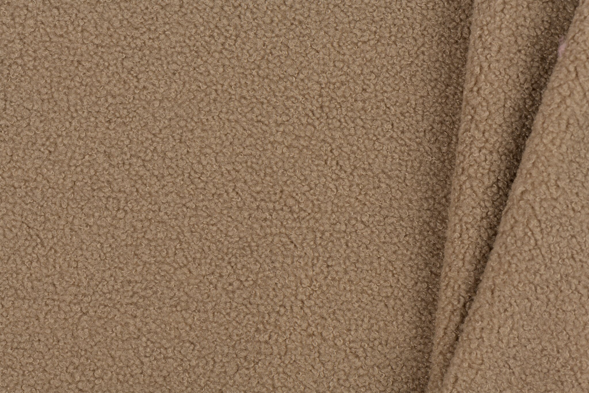 Teddy Fleece Doubleface Stof - Sand