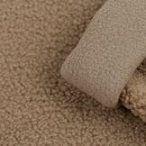 Teddy Fleece Doubleface Stof - Sand