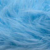 Langharig Imitatiebont Stof Lichtblauw - Zacht, Vol en Veelzijdig