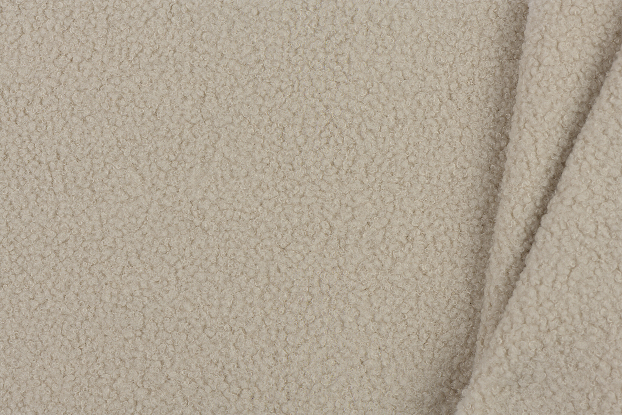 Teddy Fleece Doubleface Stof - Beige