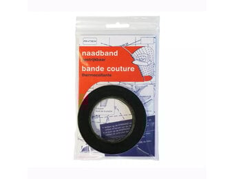 Naadband Opstrijkbaar Zwart