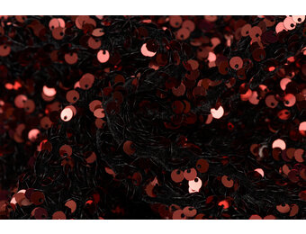 Pailletten stof donker rood