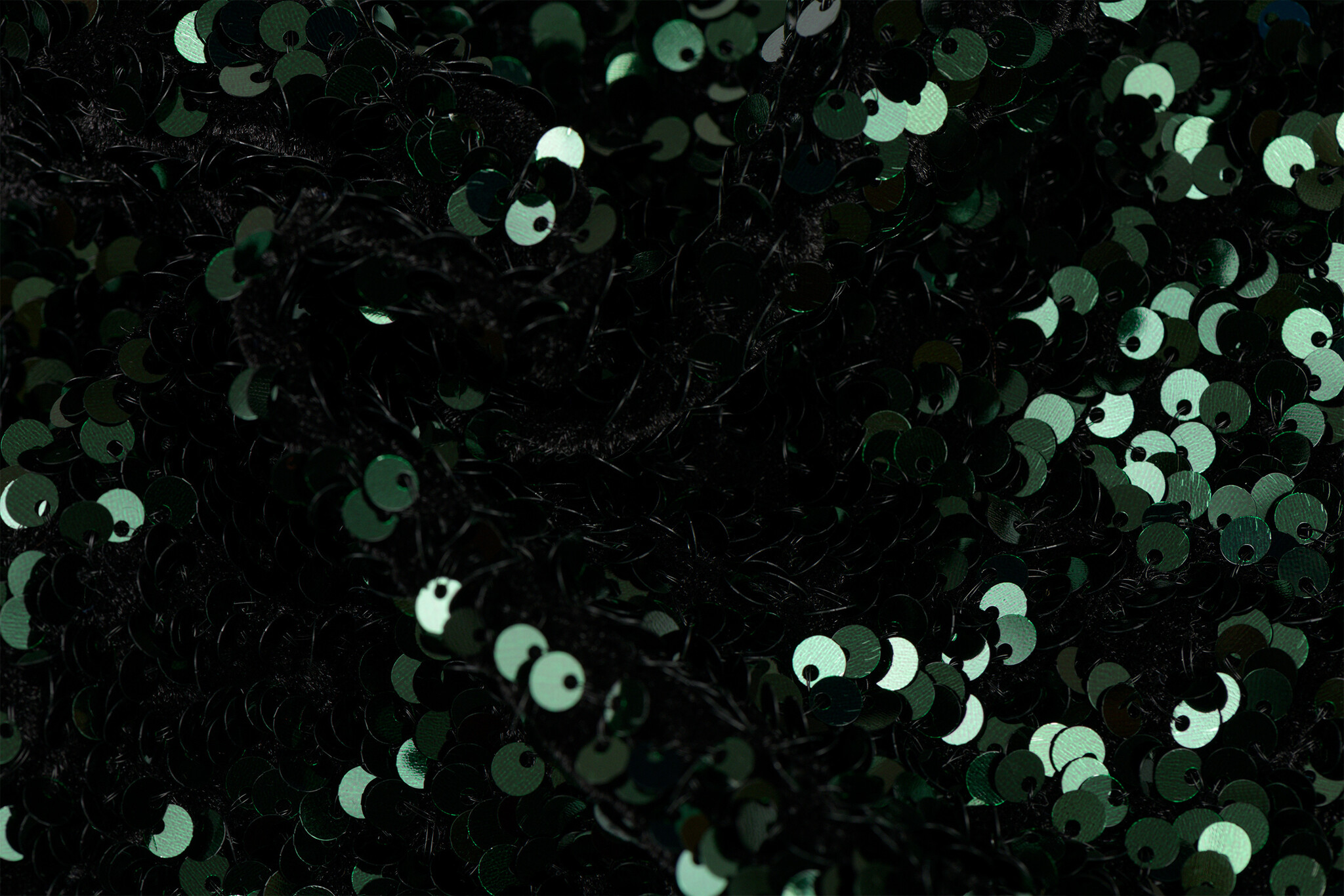 Pailletten stof groen