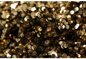 Pailletten stof goud