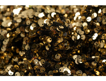 Pailletten stof goud