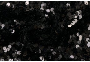 Pailletten stof zwart