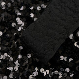 Pailletten stof zwart