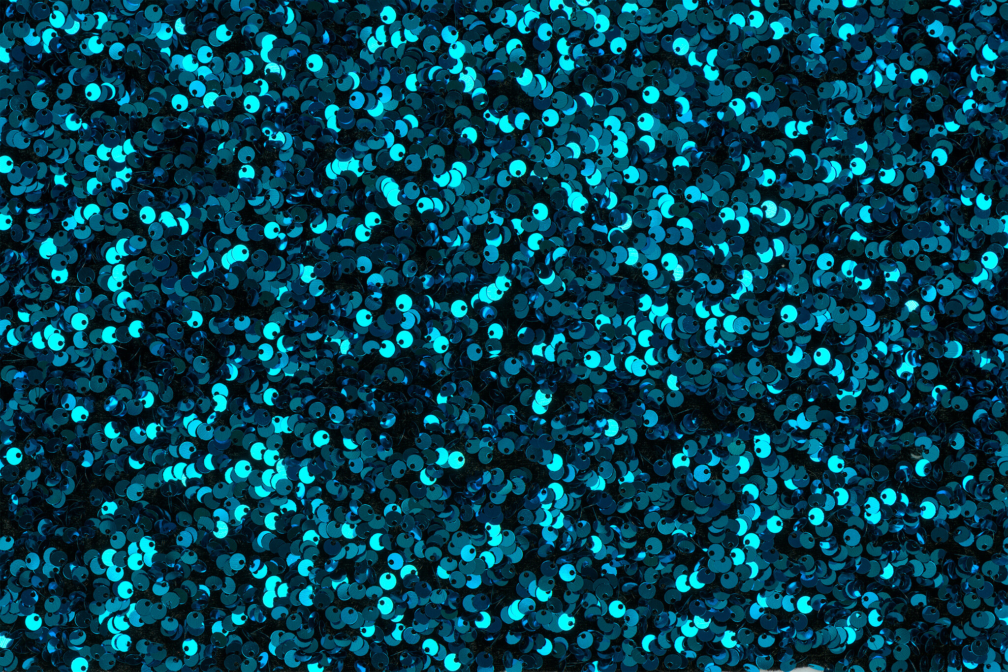 Pailletten stof turquoise