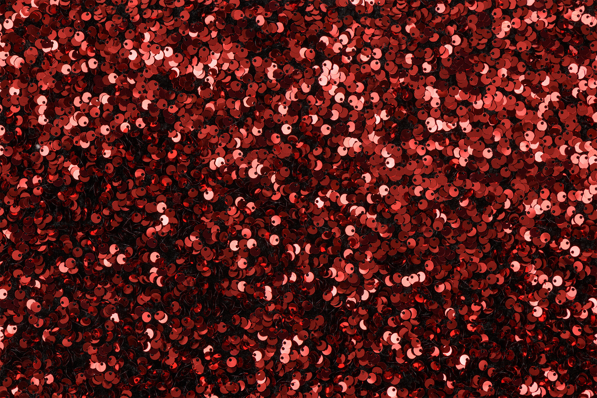 Pailletten stof rood