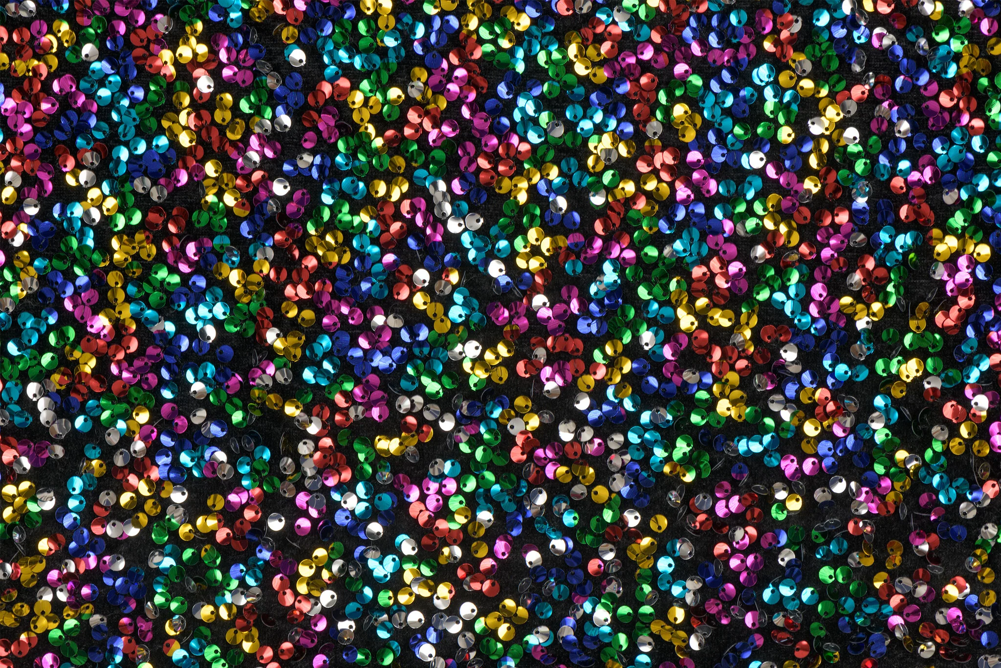 Pailletten stof multicolor