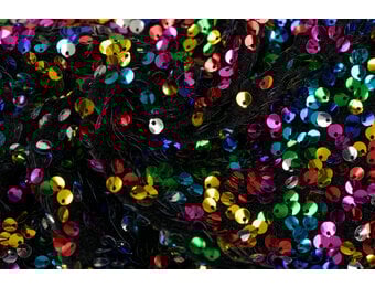 Pailletten stof multicolor