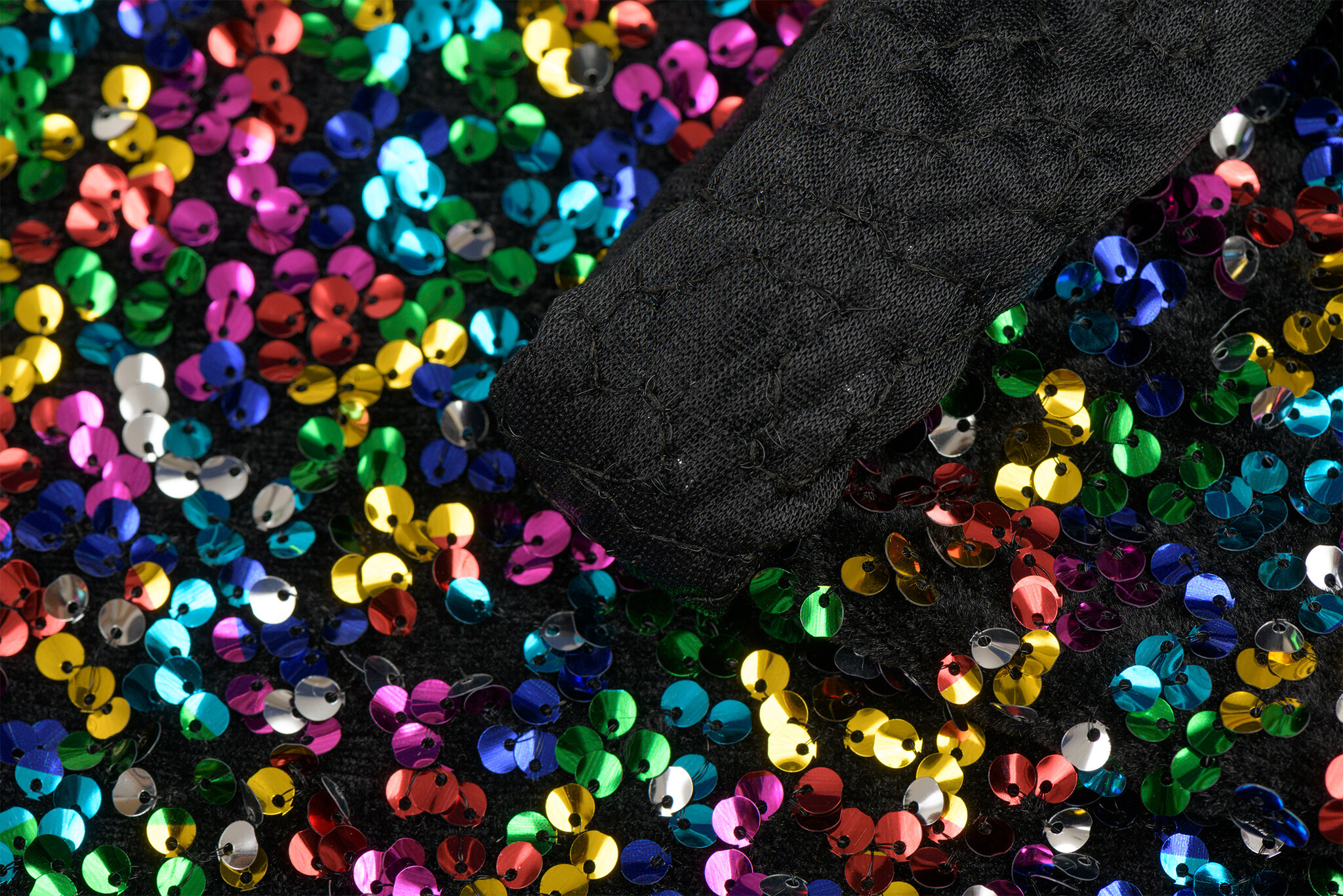 Pailletten stof multicolor