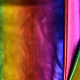 Lamé Stretch Stof Regenboog Strepen