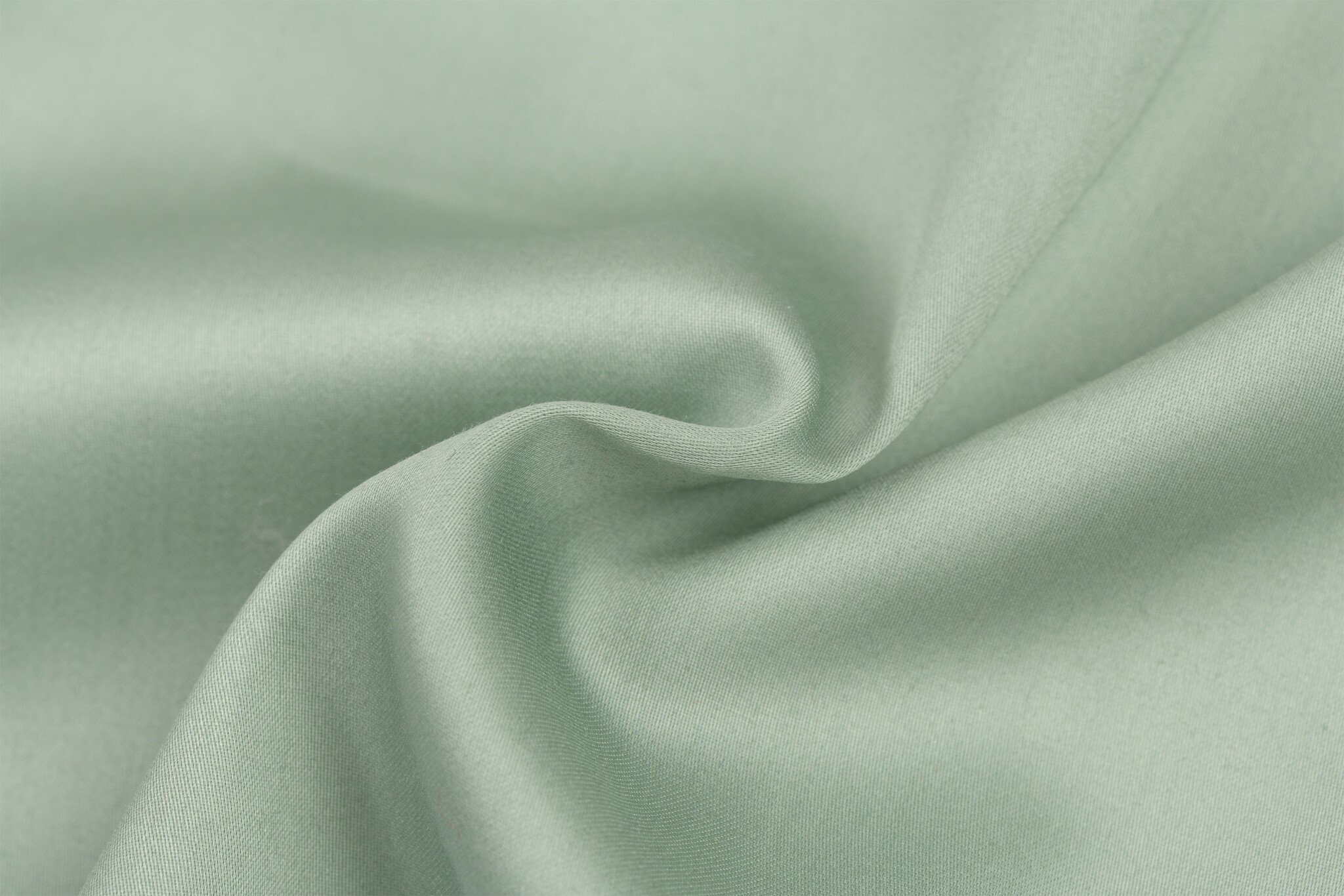 Katoen Satijn Dusty Groen