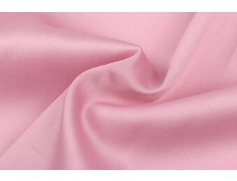 Katoen Satijn Stof - Licht Roze