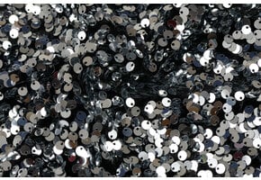 Pailletten stof zilver