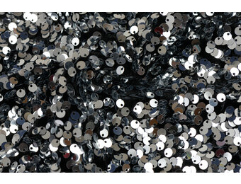 Pailletten stof zilver