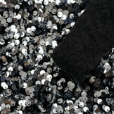 Pailletten stof zilver