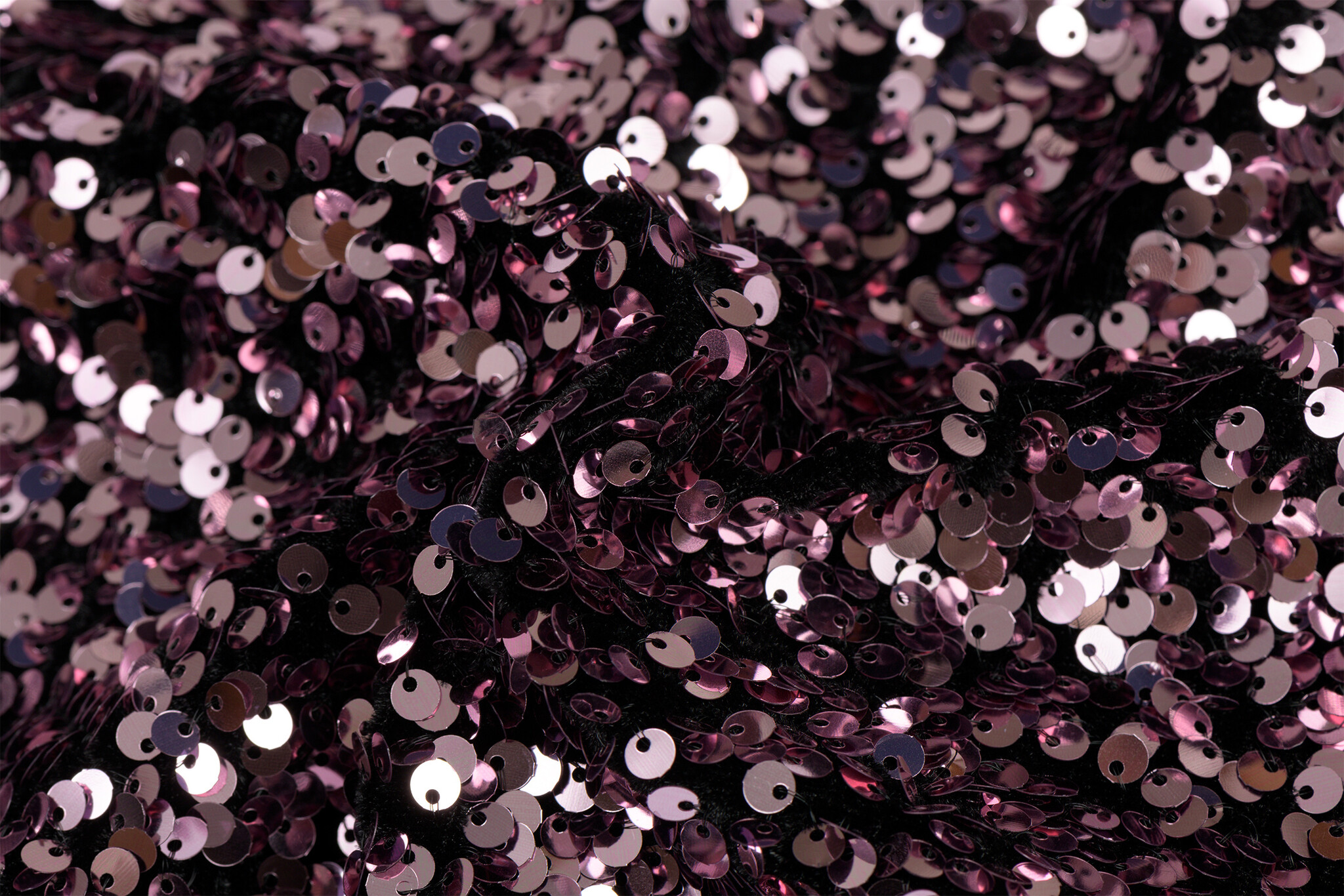 Pailletten stof oud roze