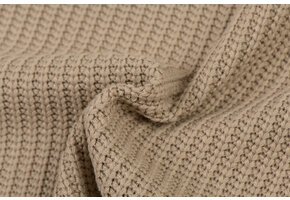 Gebreide stof, Big Knit Cable Donker Beige