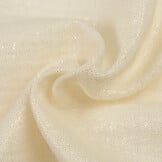 Double gauze katoen glitter ecru