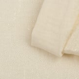 Double gauze katoen glitter ecru