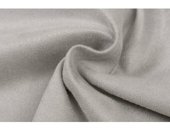 Imitatie Suede Stof Lichtgrijs