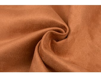 Imitatie Suede Stof Cognac
