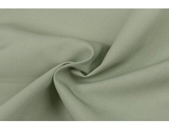 Katoen Poplin Stof Dusty Groen